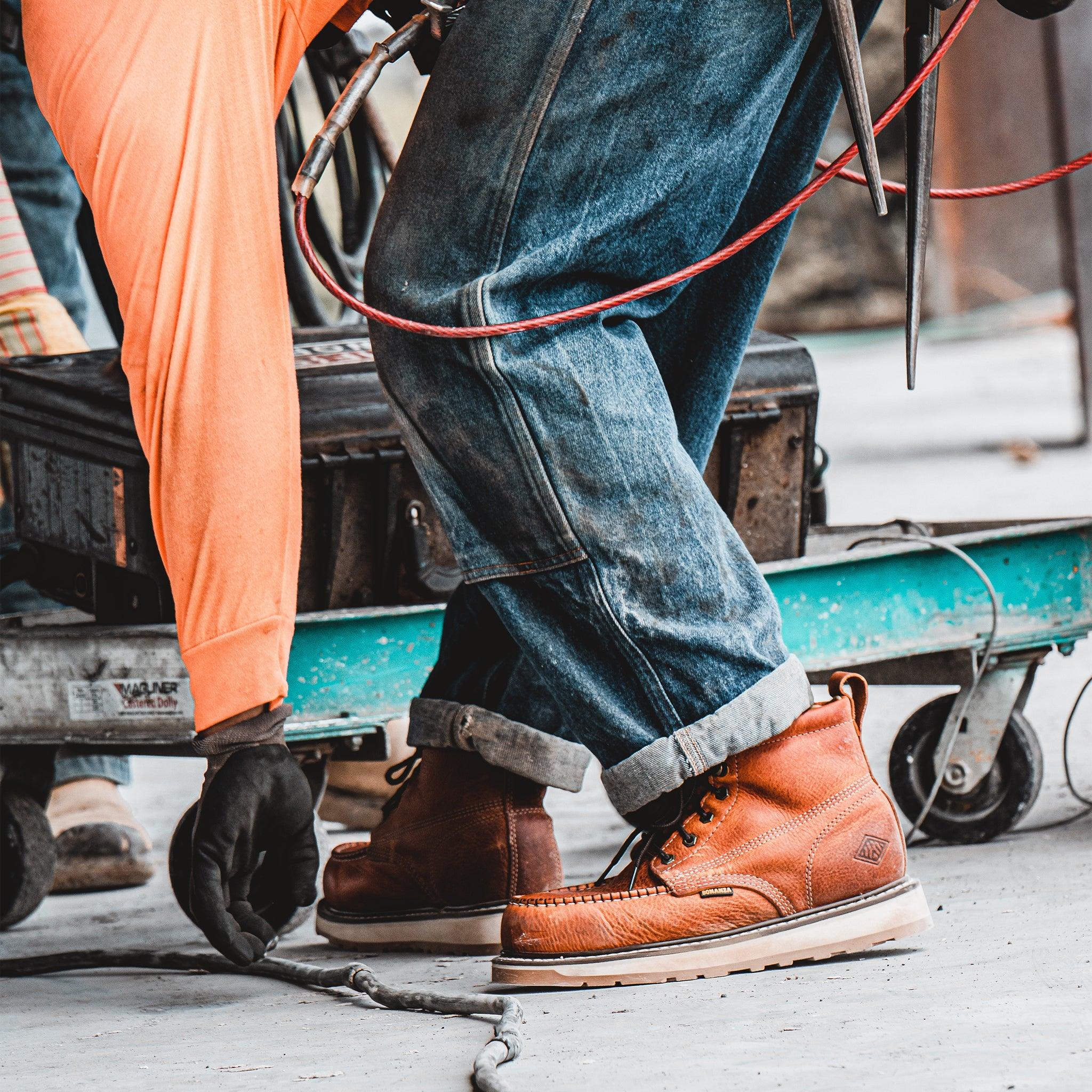 FRONTIER DUAL 6" MOC TOE LIGHT BROWN