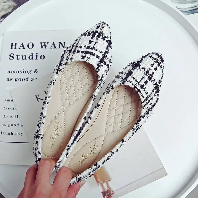 Pointed Toe Flat All-Match Women's Shoes