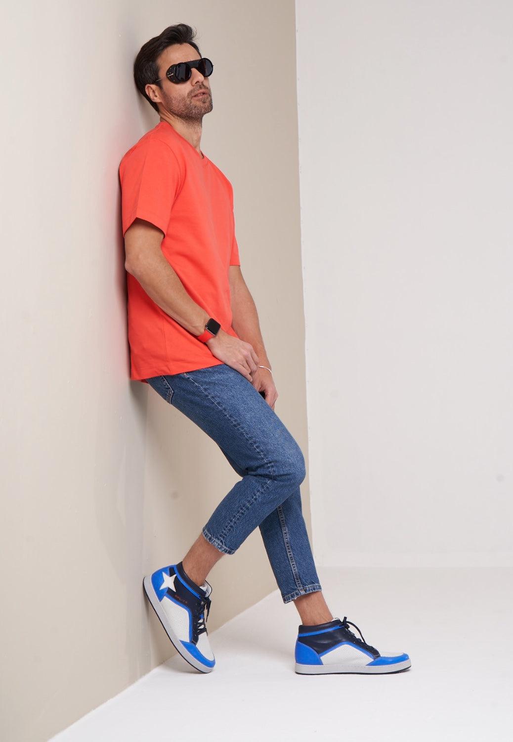 Urban High Top White Blue